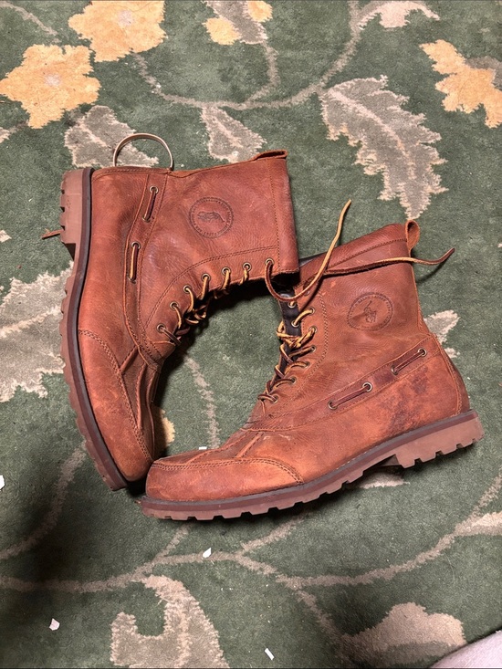 Polo by Ralph Lauren Chestnut Brown Leather Lace-Up Boots main image 7